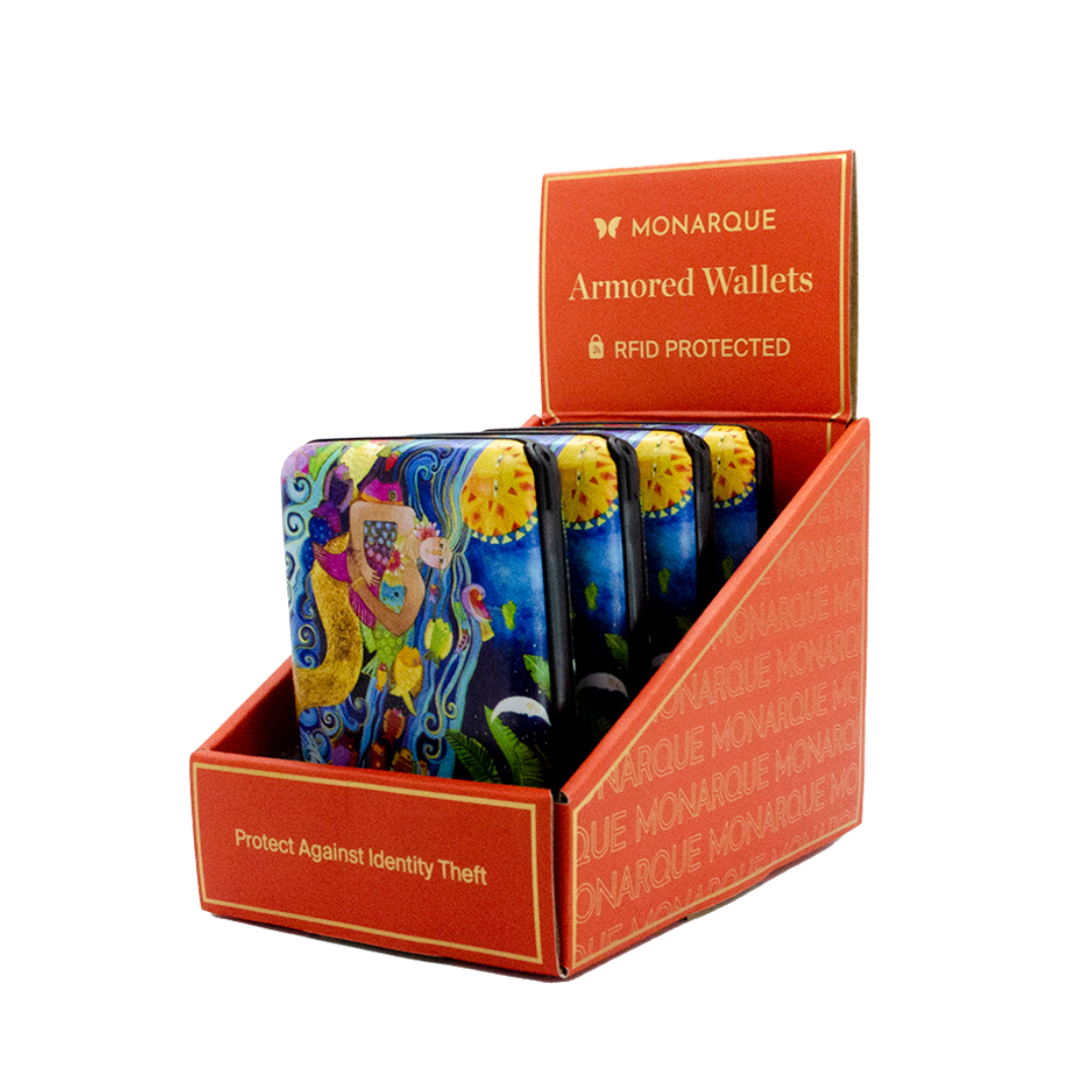 4-Wallet Countertop Display Case
