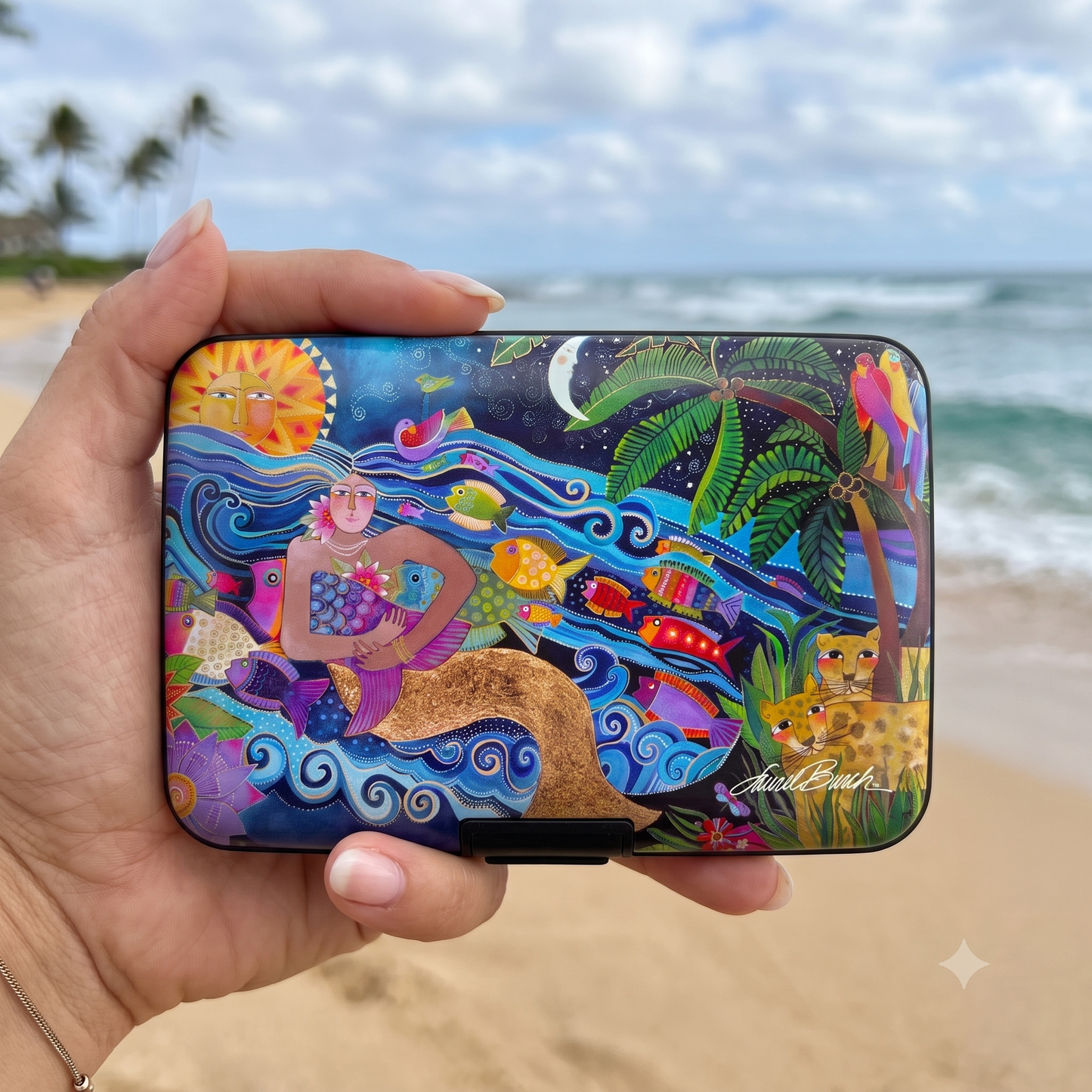 Laurel Burch Sea Goddess RFID armored wallet