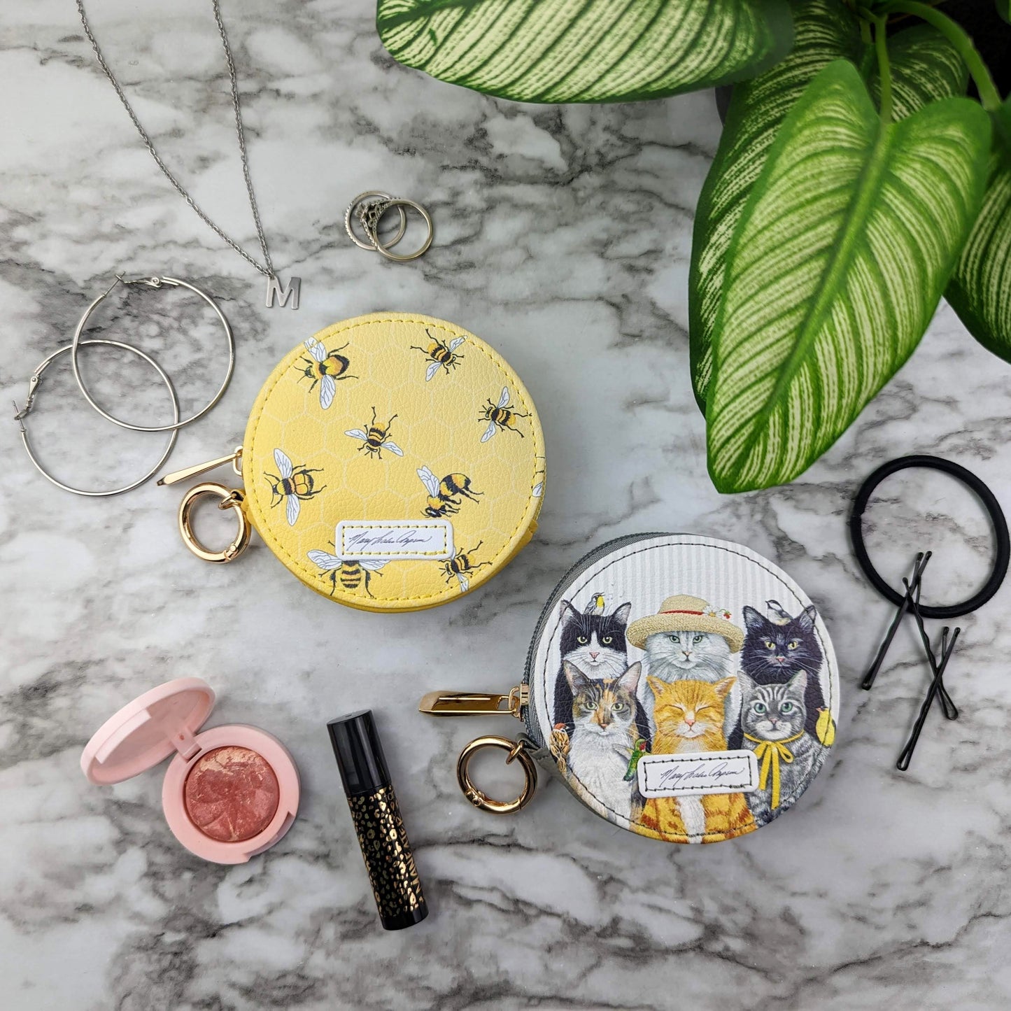 Mary Lake-Thompson Bees Round Zipper Case