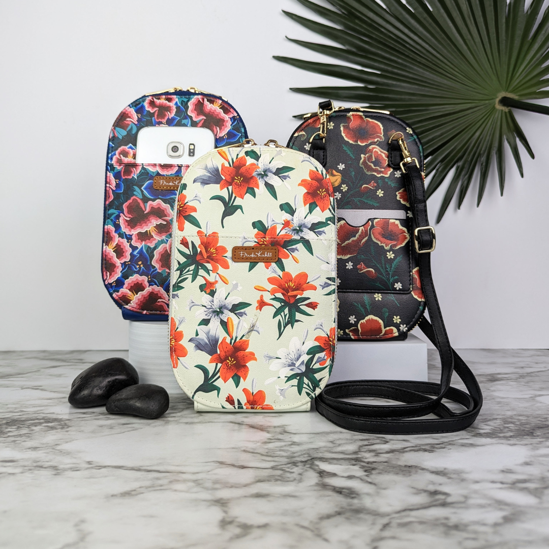 Frida Kahlo Poppies Crossbody Bag