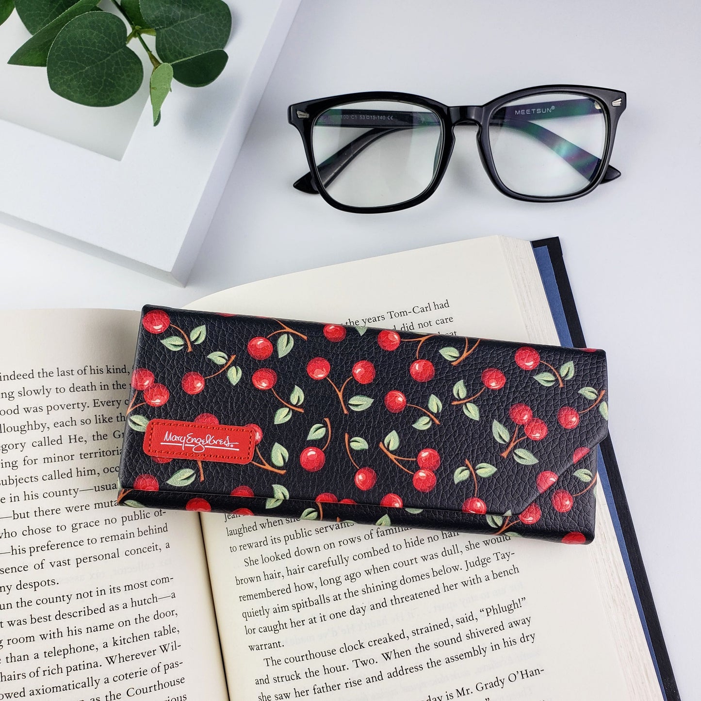 Mary Engelbreit Cherries Eyeglass & Sunglasses Case