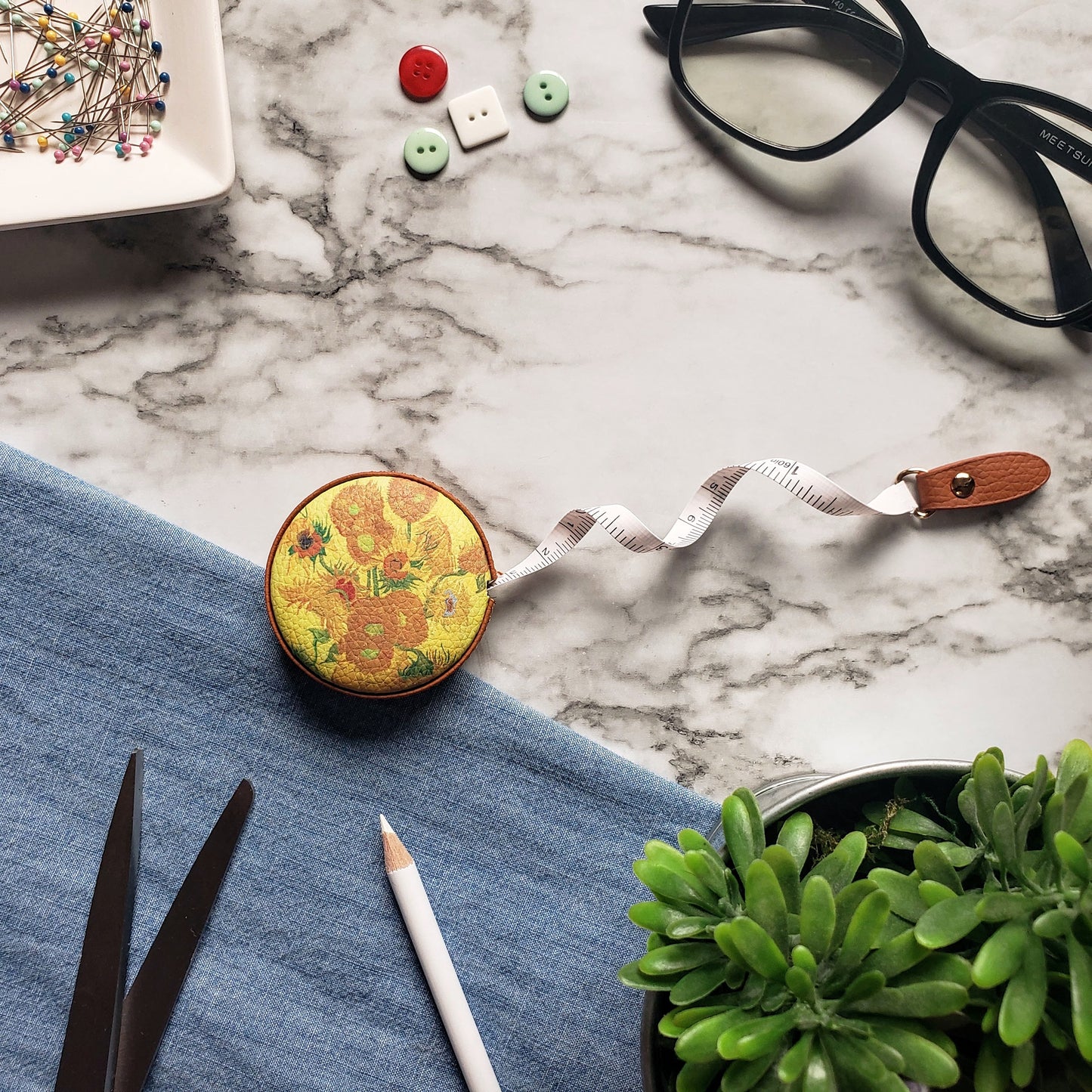 Van Gogh Sunflowers Tape Measure