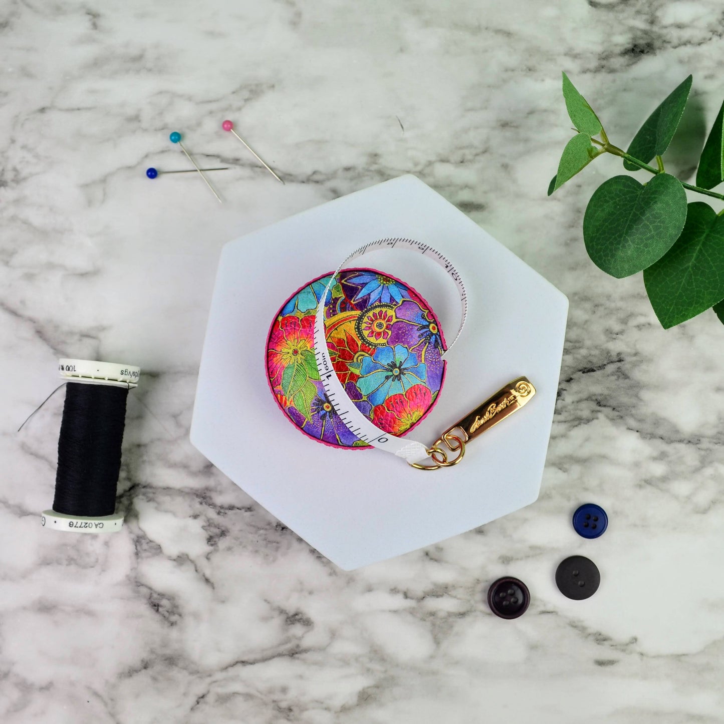 Laurel Burch Blossoming Florals Tape Measure