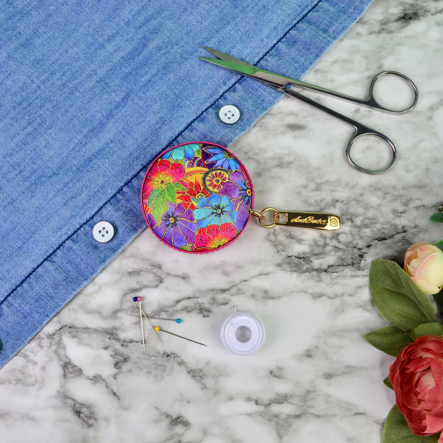 Laurel Burch Blossoming Florals Tape Measure