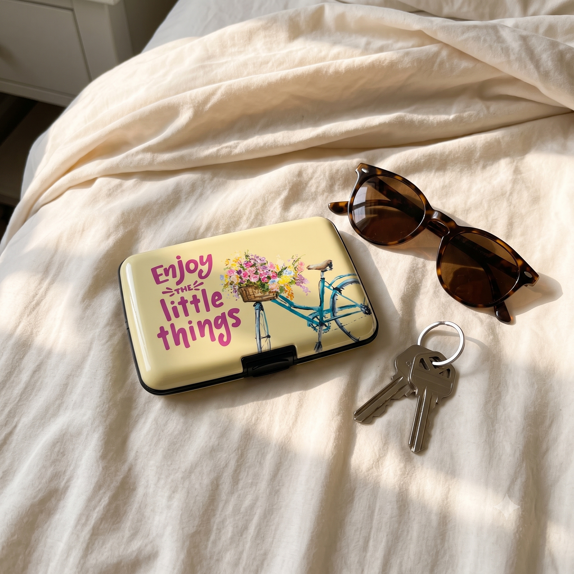 Enjoy The Little Things RFID armored wallet