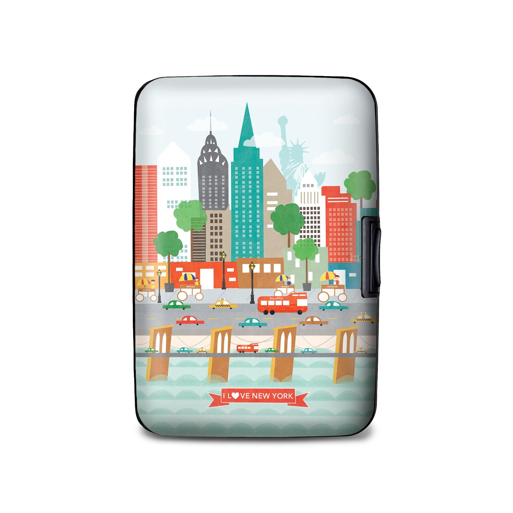New York Cityscape RFID armored wallet