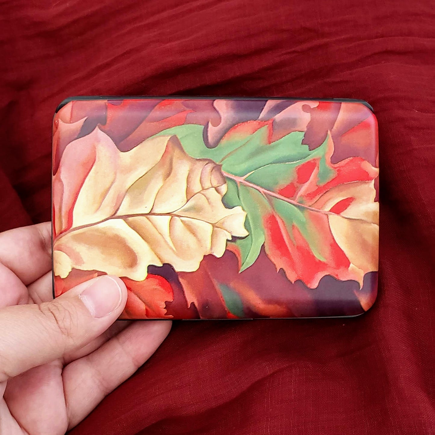Georgia O'Keeffe Autumn Leaves RFID Armored Wallet
