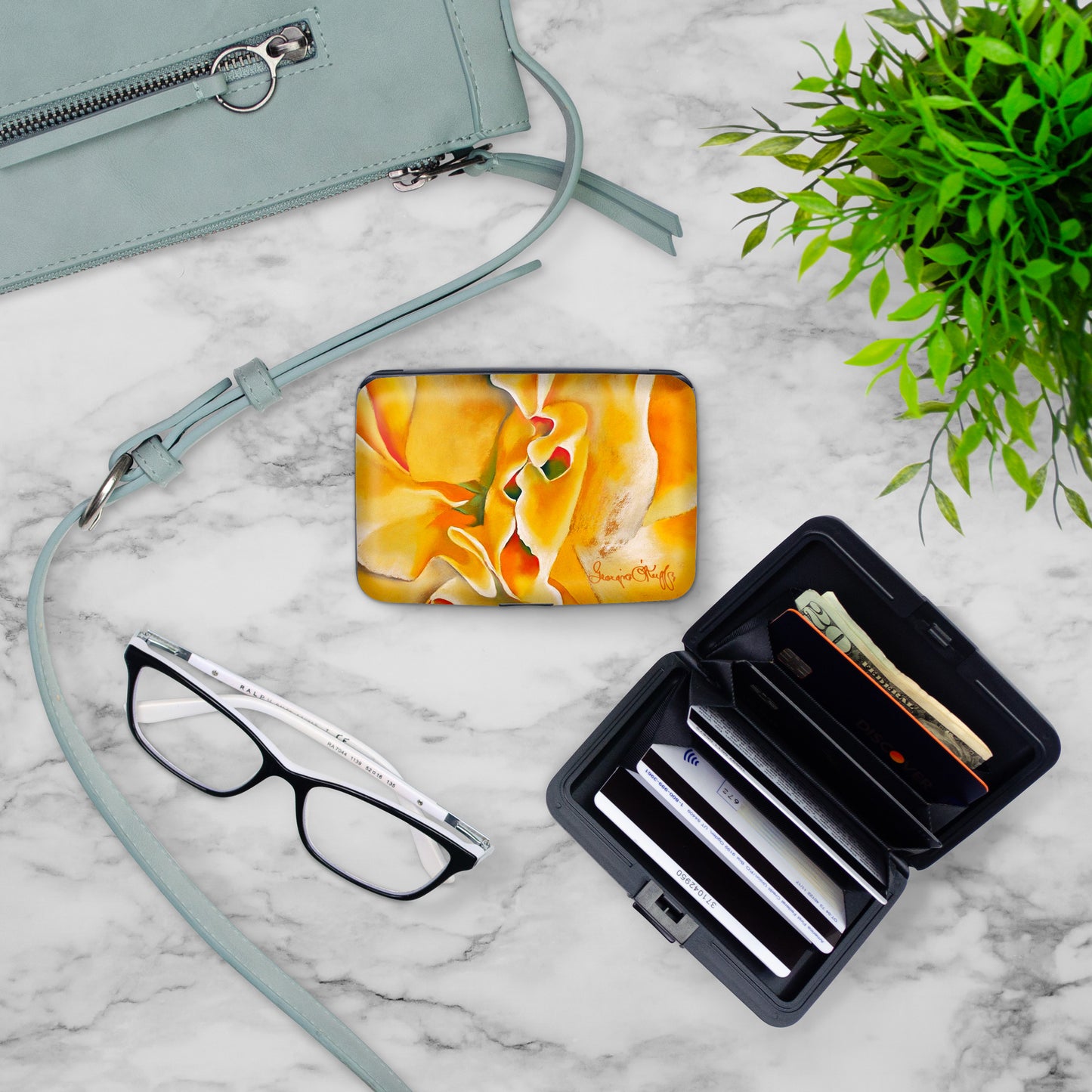 O'Keeffe Sweet Pea Armored Wallet
