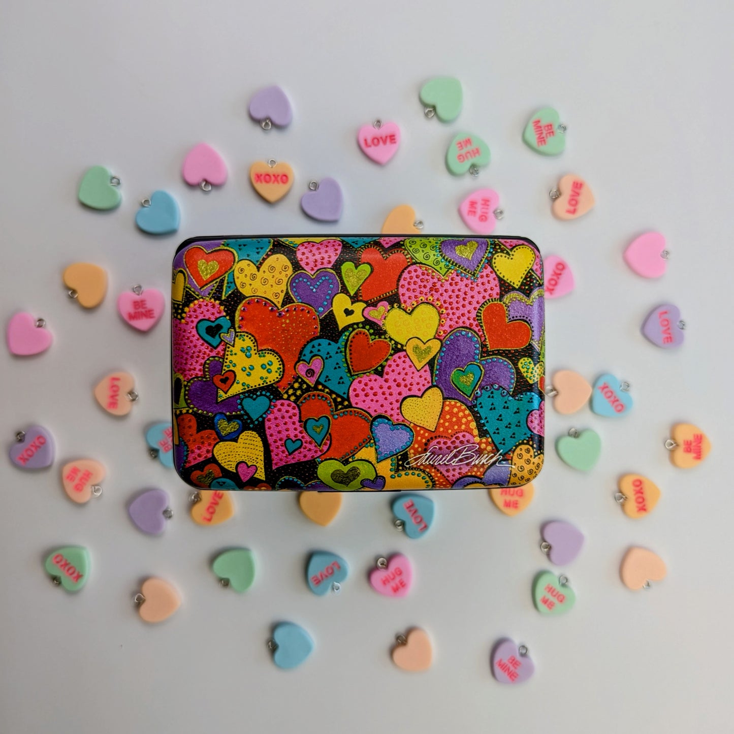 Laurel Burch Dancing Hearts RFID Armored Wallet