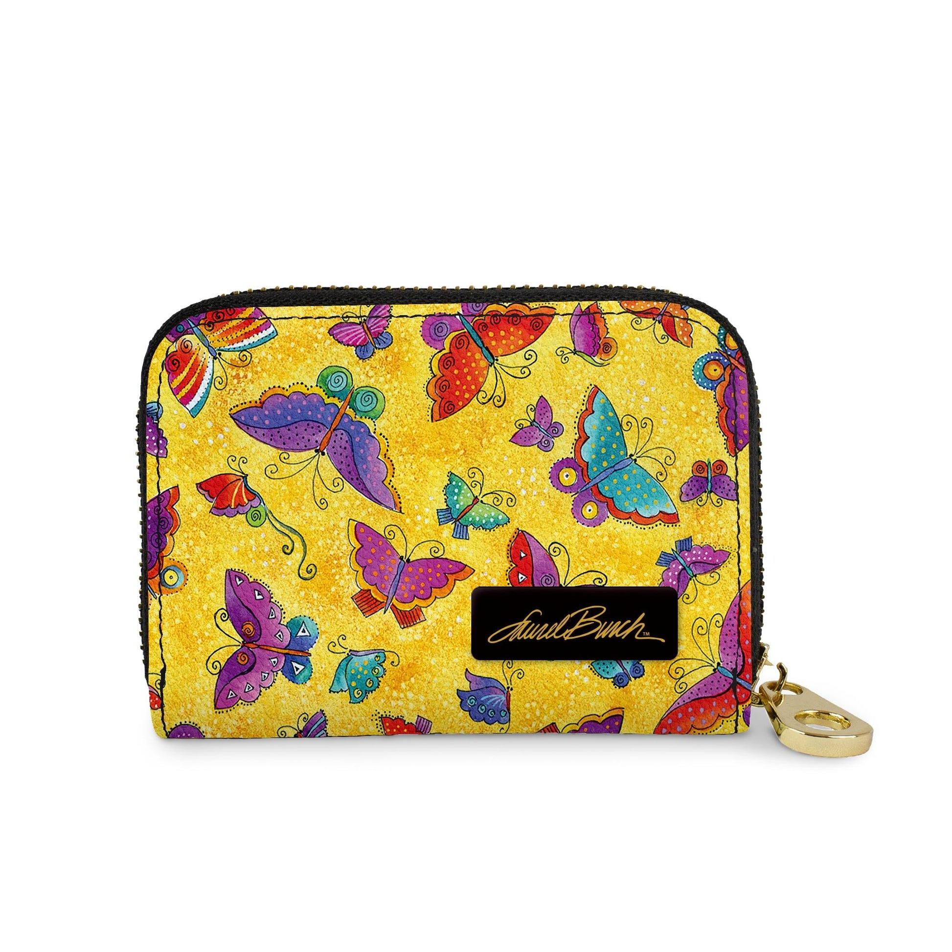 Laurel Burch Flutterbyes RFID zipper wallet