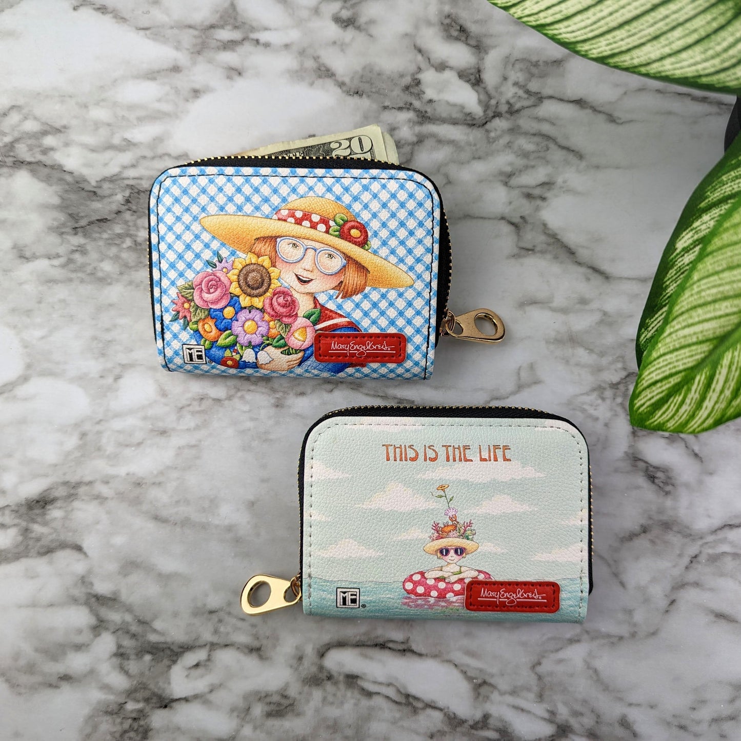 Mary Engelbreit This is the Life RFID Zipper Wallet