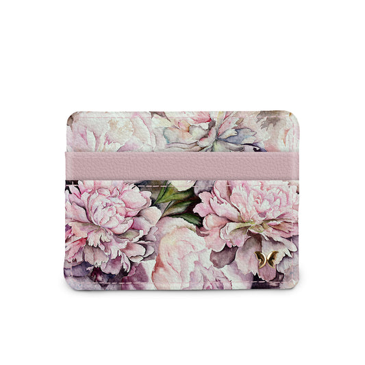Peonies slim wallet
