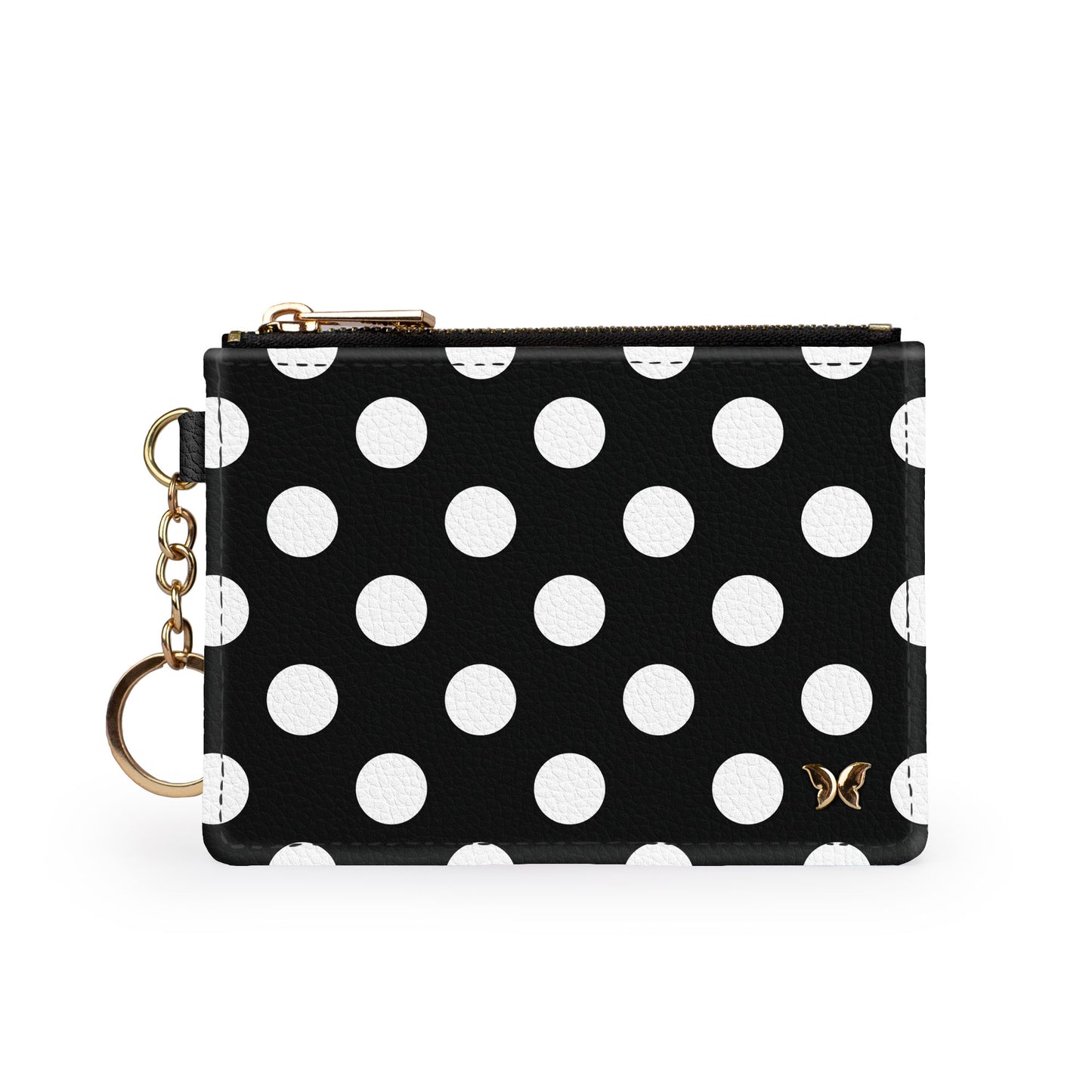 Polka Dot Keychain Wallet