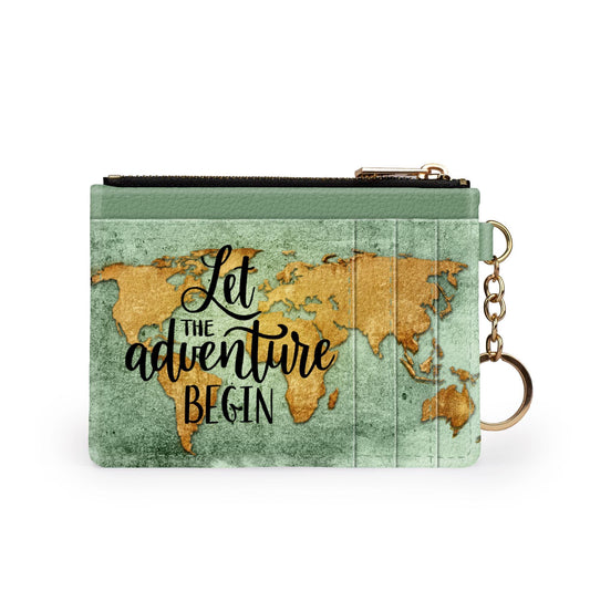 Adventure Begins keychain wallet