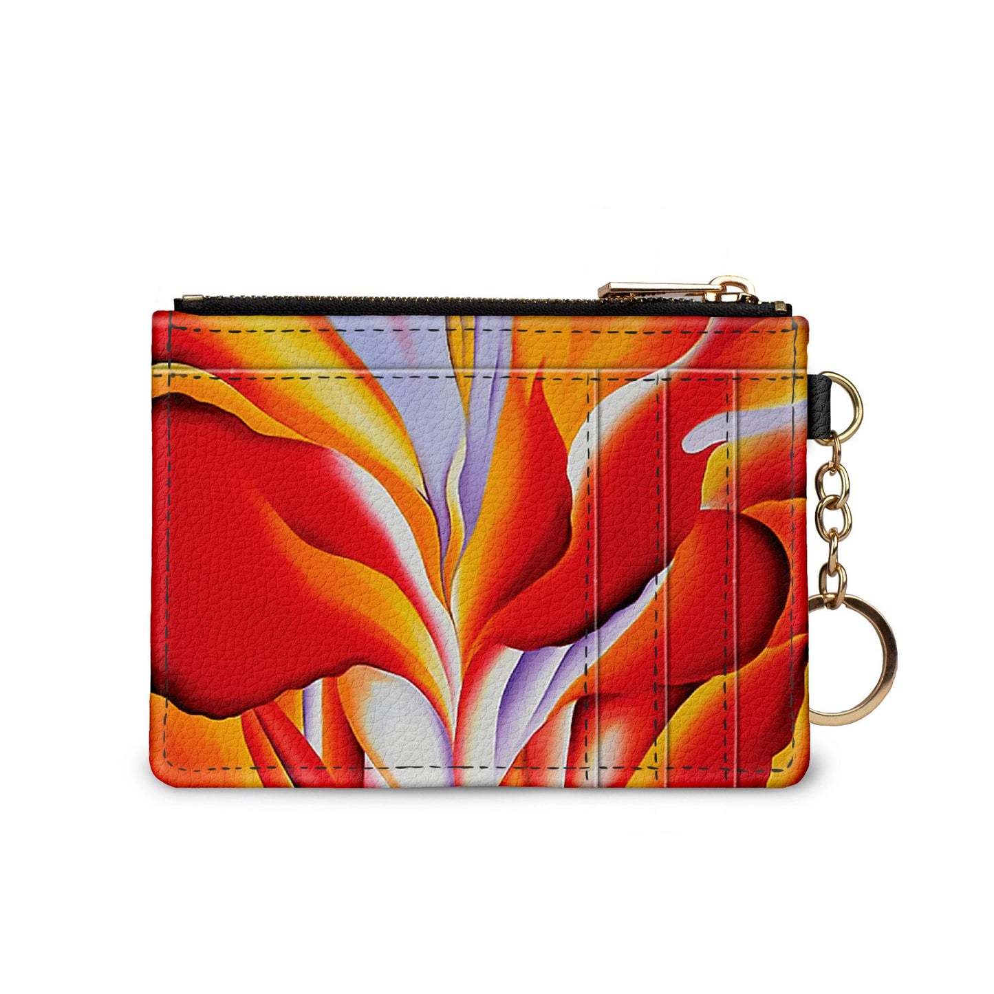 Georgia O'Keeffe Red Canna keychain wallet