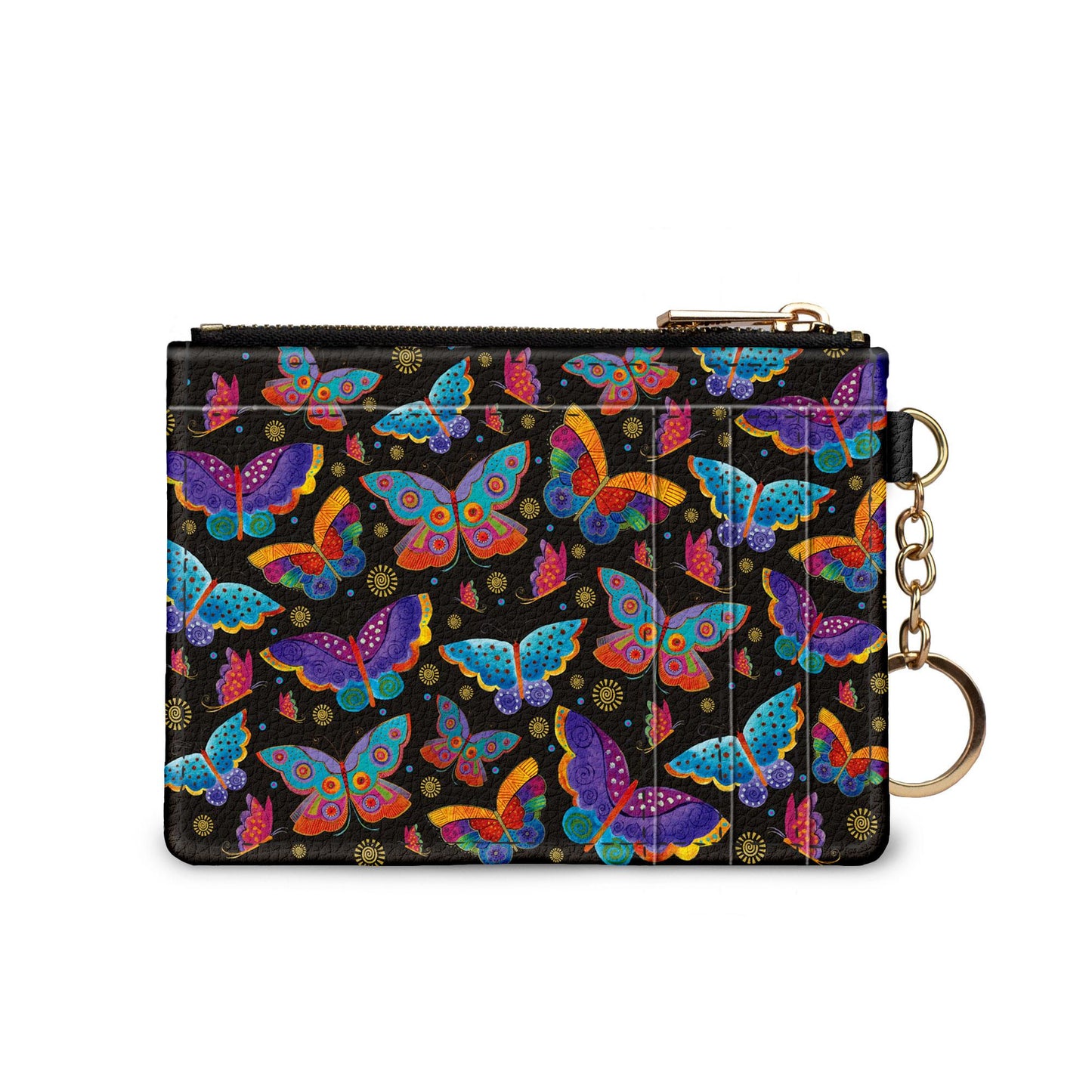 Laurel Burch Mariposas butterfly keychain wallet