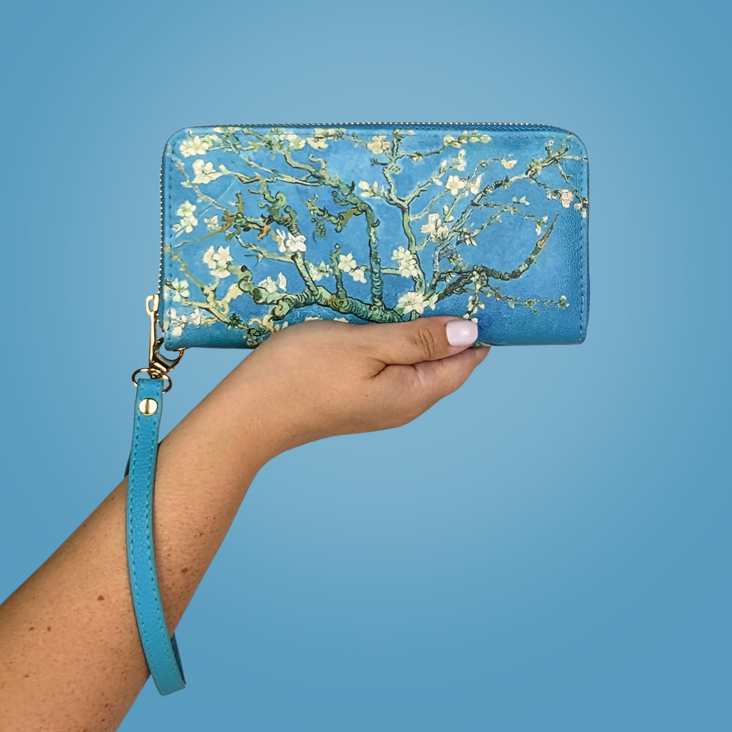 Van Gogh Almond Blossom Wristlet Wallet