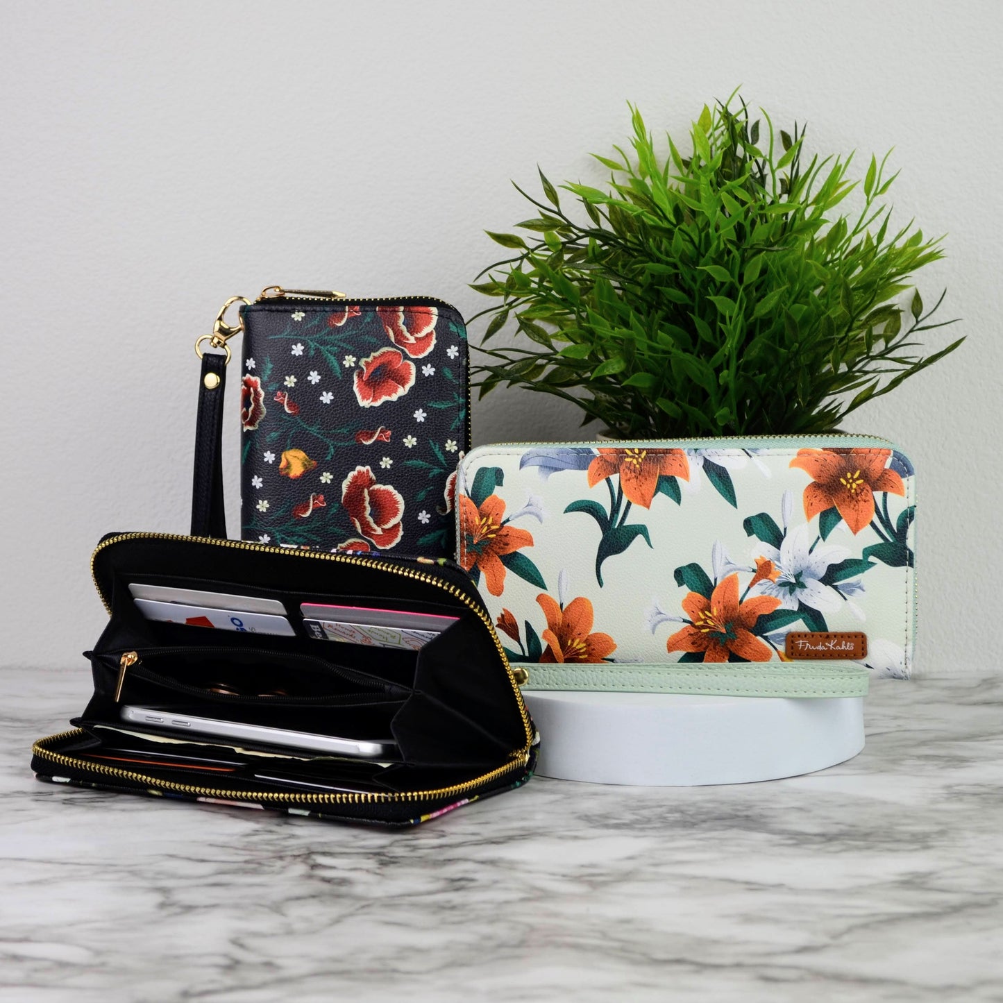 Frida Kahlo Tiger Lily Wristlet Wallet