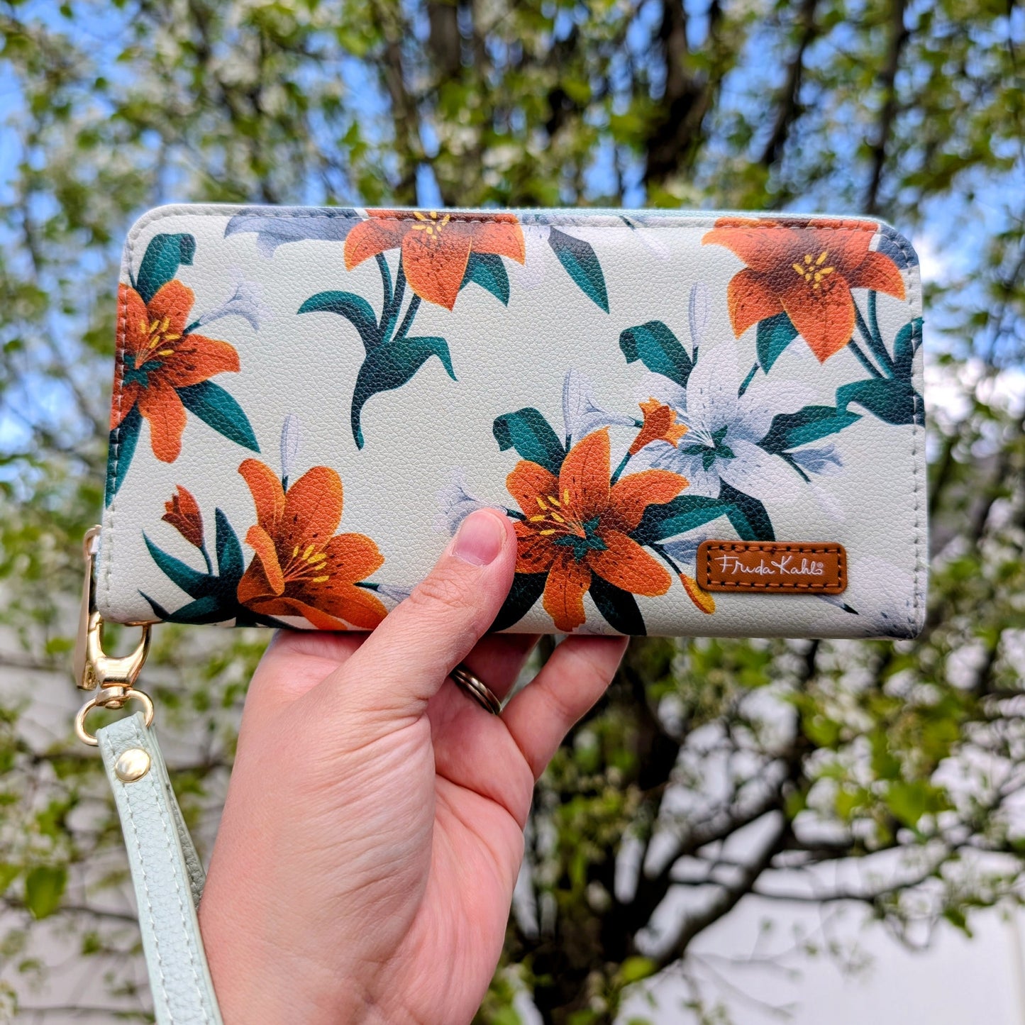 Frida Kahlo Tiger Lily Wristlet Wallet