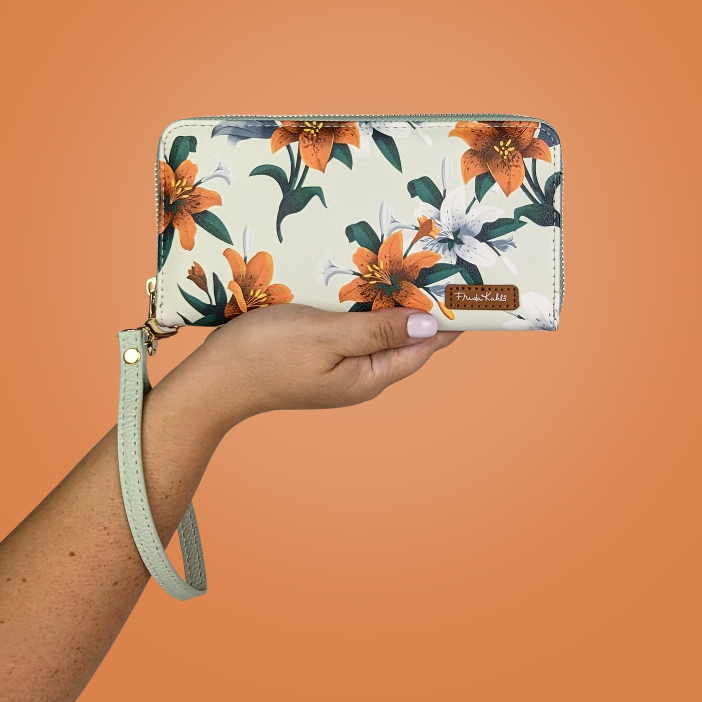 Frida Kahlo Tiger Lily Wristlet Wallet