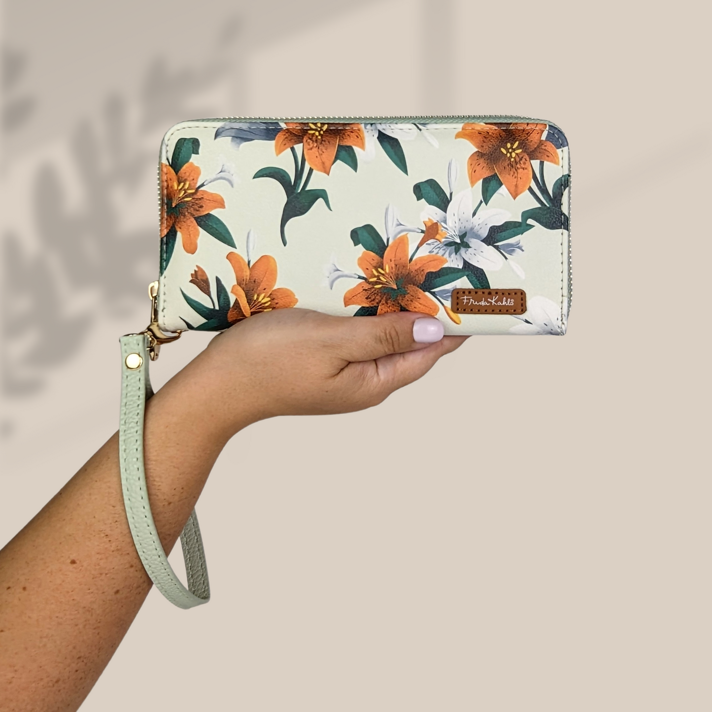 Frida Kahlo Tiger Lily Wristlet Wallet