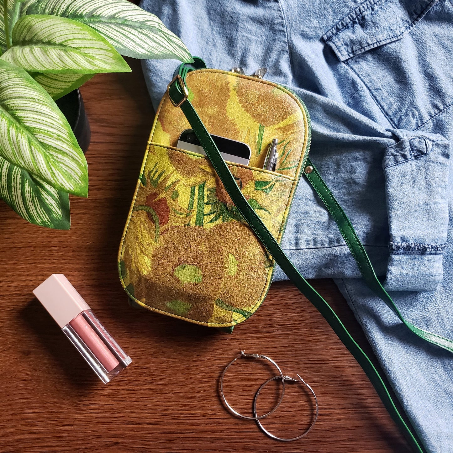 Van Gogh Sunflowers Crossbody Bag