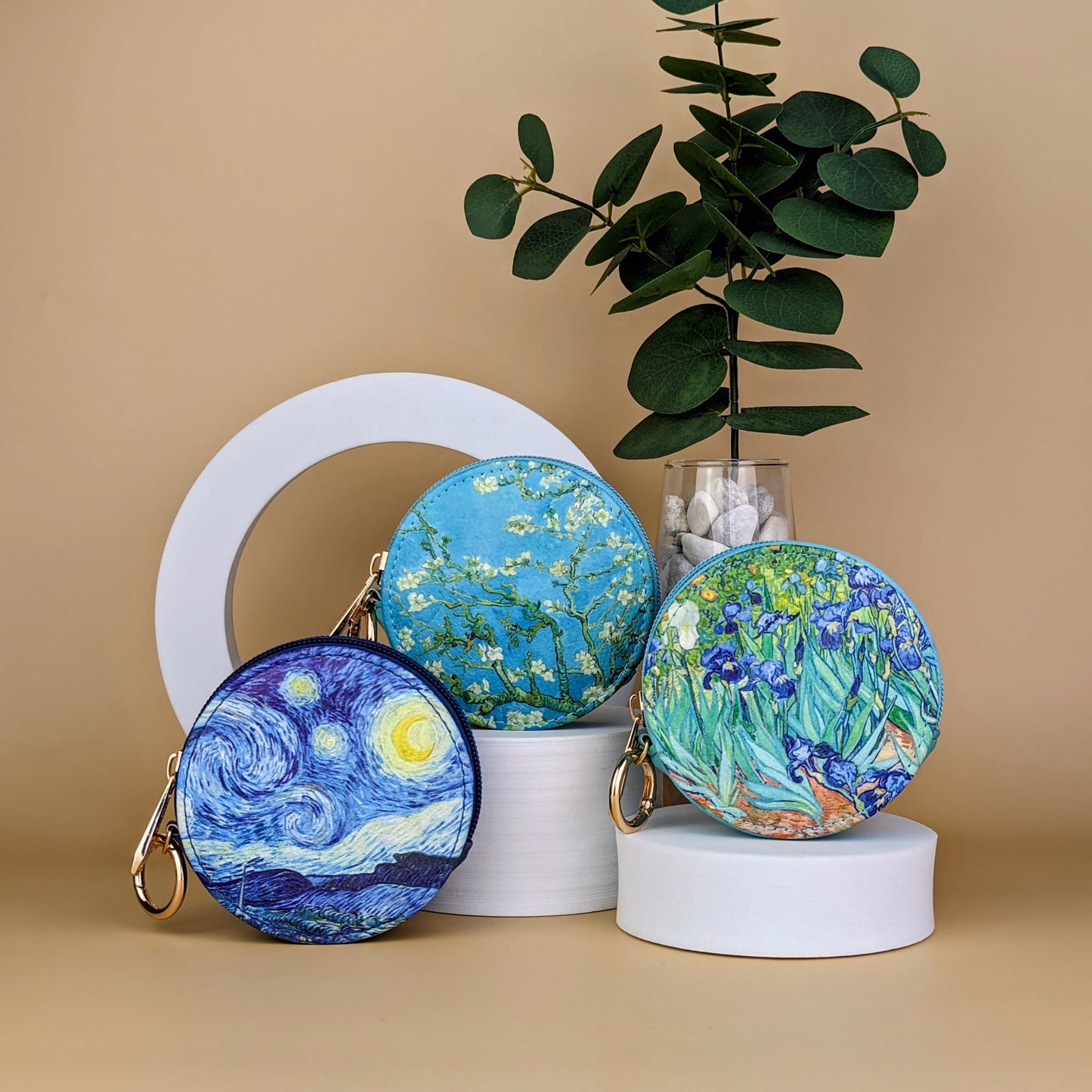 Van Gogh Almond Blossom Round Zipper Case