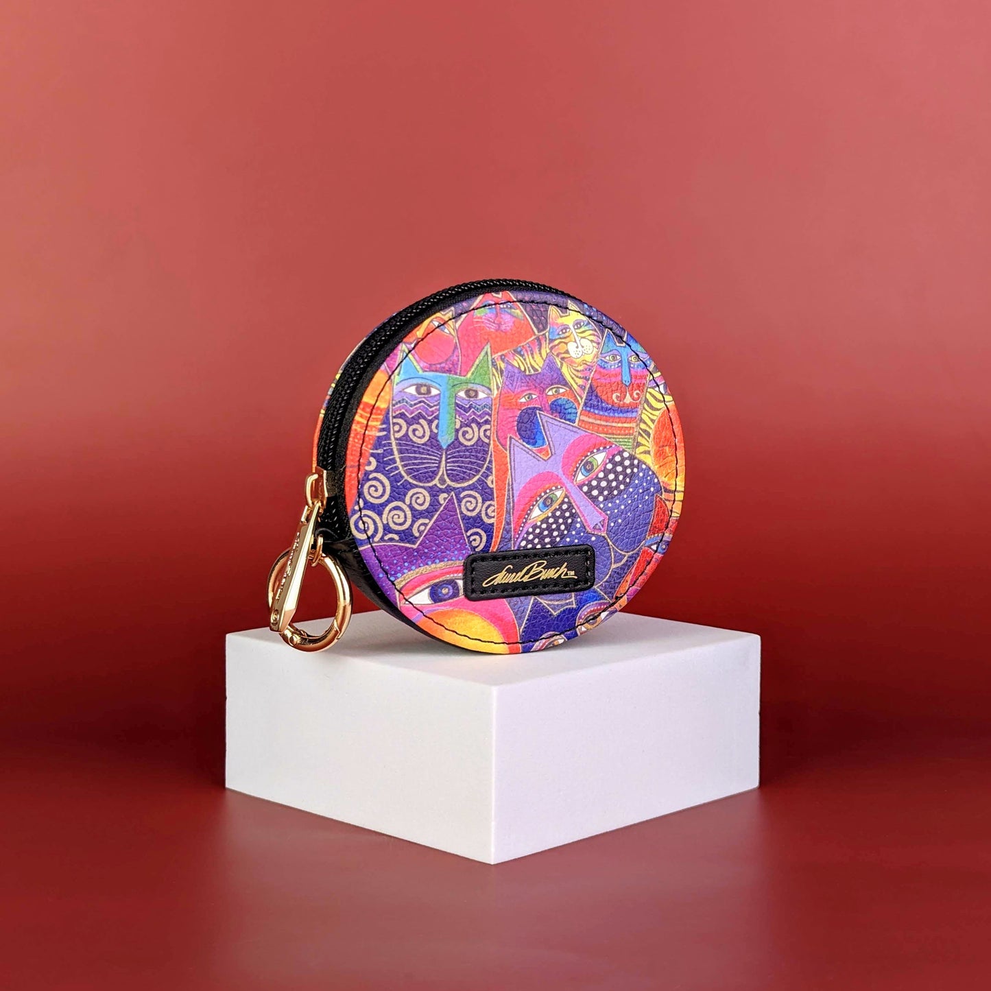 Laurel Burch Fantasticats Round Zipper Case