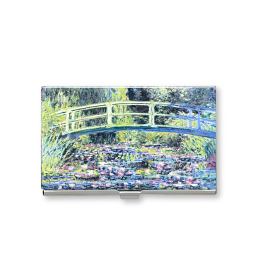Monet Japanese bridge stainless steel business card holder