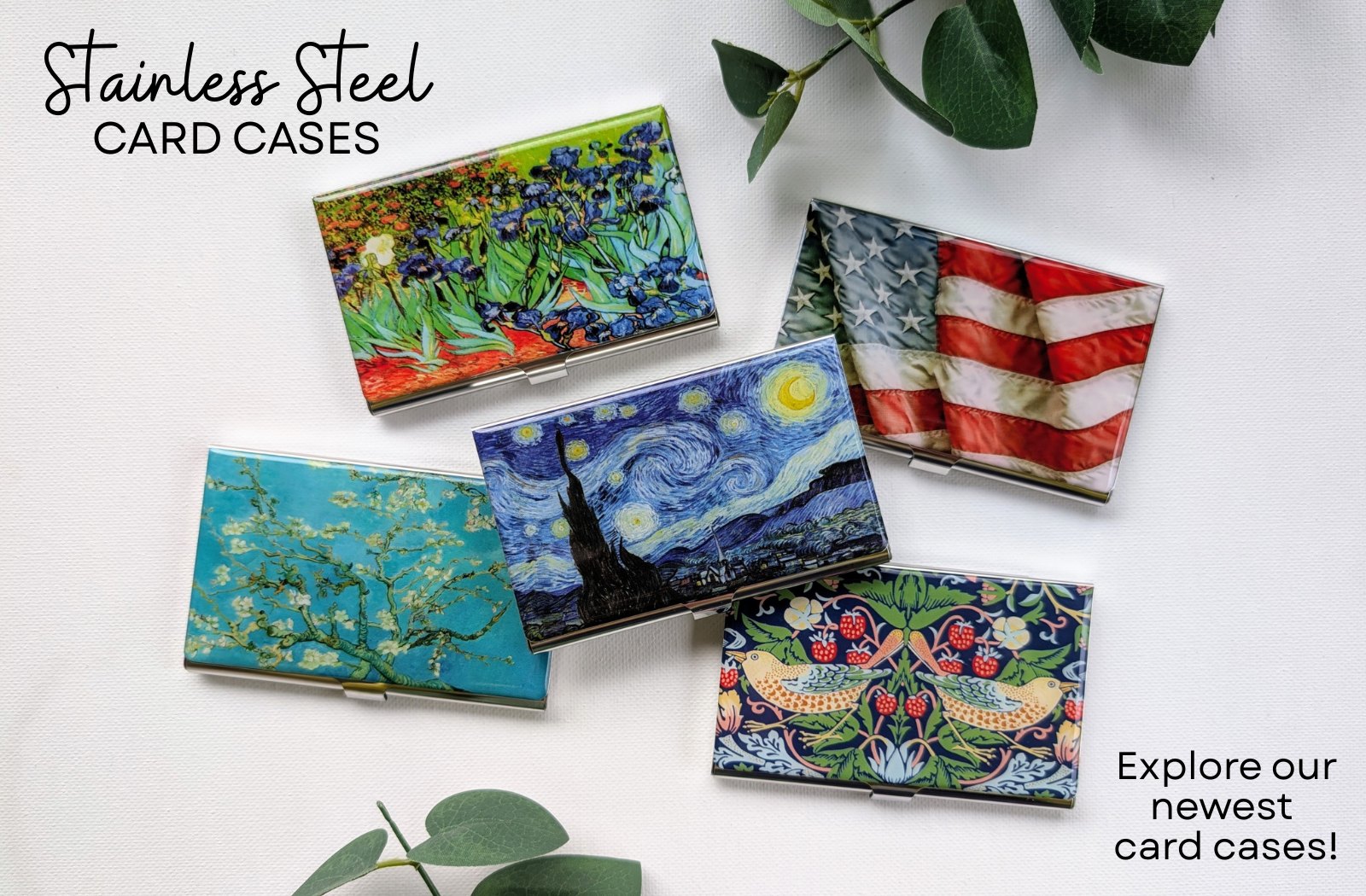 Stainless steel card cases
