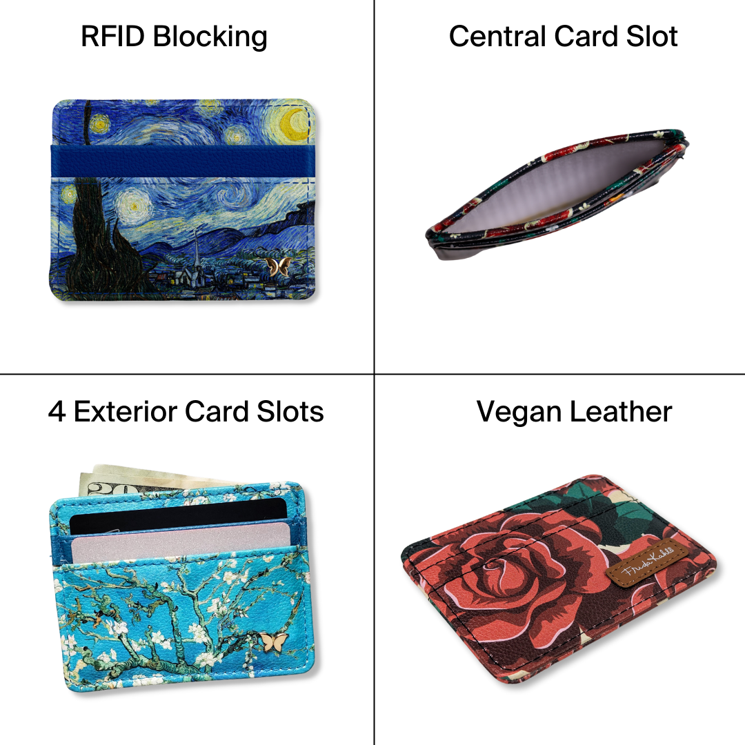 Frida Kahlo Poppies Slim Wallet